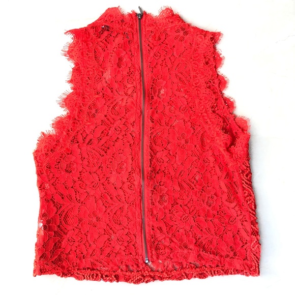 Zara Trafaluc Top Embroidered lace Size S - Picture 5 of 8